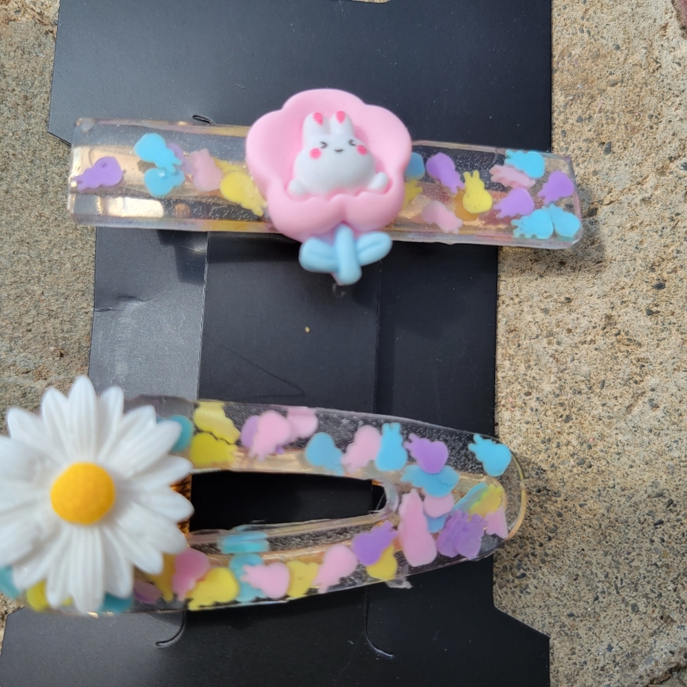 Resin barrettes - Picture 3 of 4